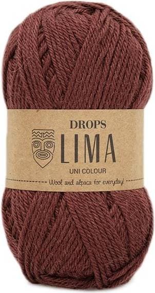 Drops Design Lima Unicolour Maroon 100m