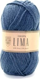 Drops Design Lima Uni Colour Blue Indigo 100m
