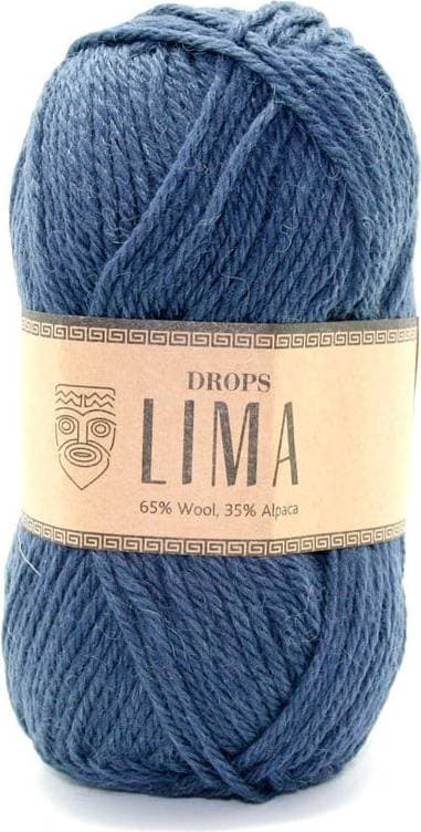 Drops Design Lima Uni Colour Blue Indigo 100m