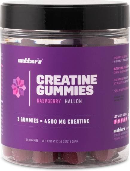 Matters Creatine Gummies Hallon 4500 mg 90 st