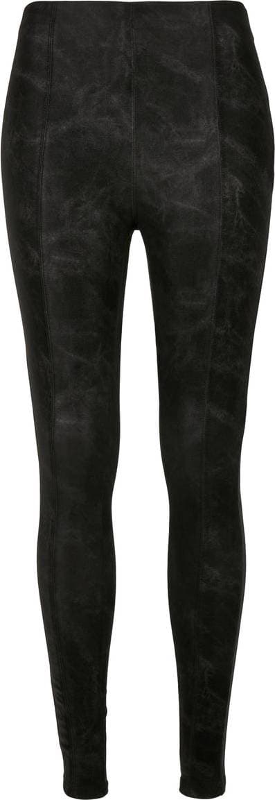 Urban Classics Faux Leather Pants - Black