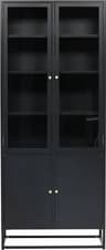 Venture Design Bakal Black Vitrinskåp 80x190cm