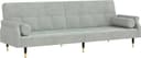 vidaXL 351857 Light Grey Soffa 216cm 3-sits