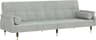 vidaXL 351857 Light Grey Soffa 216cm 3-sits