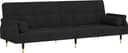 vidaXL 351861 Black Soffa 216cm 3-sits