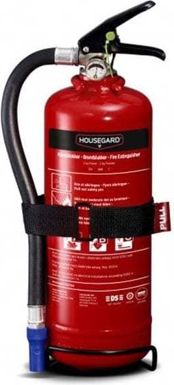 Housegard Fire Extinguisher Powder 2kg Red