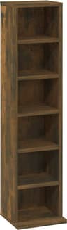 vidaXL CD Cabinet Smoked Oak Bokhylla 88cm