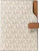 Michael Kors Signature Logo Passport Wallet - Natural