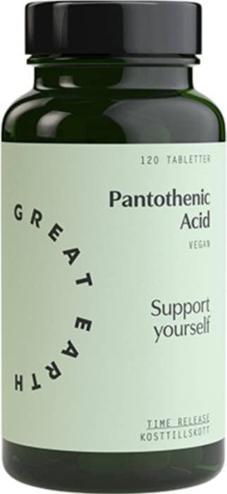 Great Earth Pantothenic Acid Tabletter 120 st