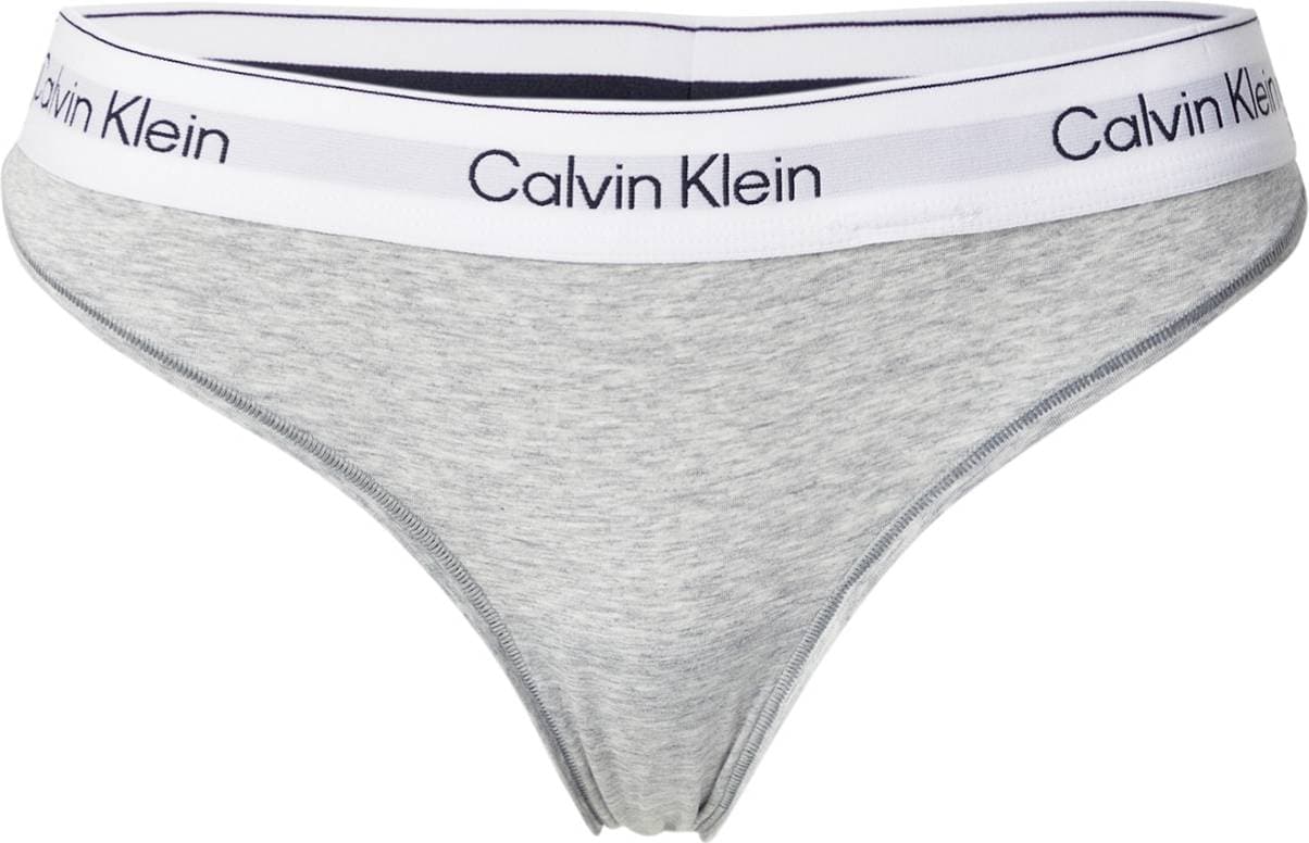 Calvin Klein Icon Cotton Modal Thong Grey Heather