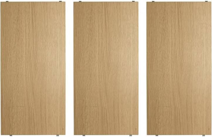 String Shelves 3pcs Oak 58x30 cm Hylla 3st