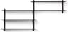 Gejst Nivo B Svart Ask Vägghylla 118cm