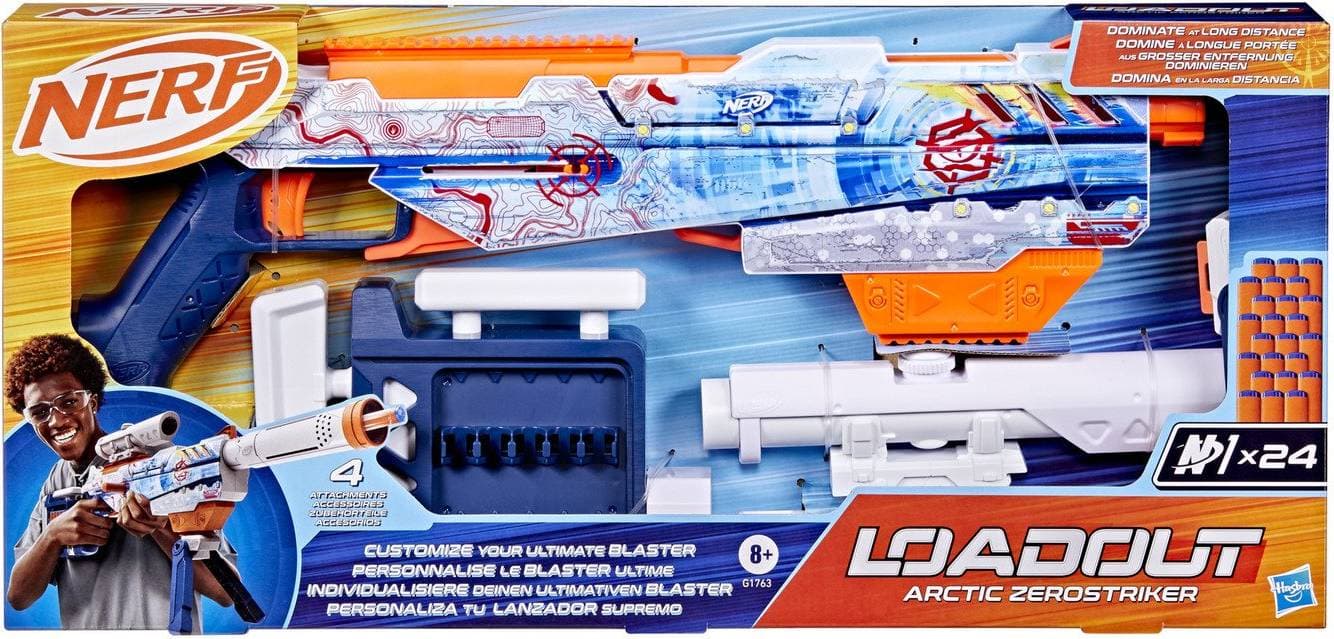 Nerf N1 Blaster Loadout Arctic Zerostriker