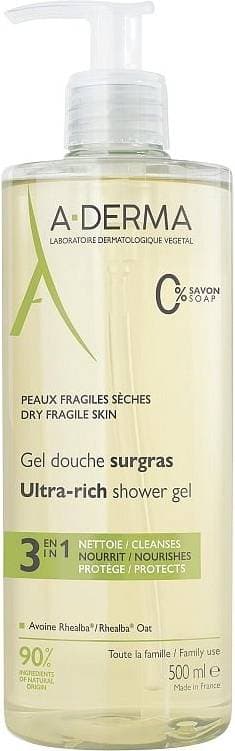 A-Derma Avena Rhealba Surgras Shower Gel 500ml