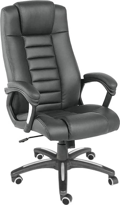 tectake Ergonomisk Svart Kontorsstol