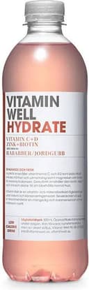 Vitamin Well Hydrate Jordgubb/Rabarber 1 st