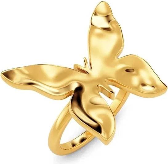 Edblad Butterfly Ring S Gold - New