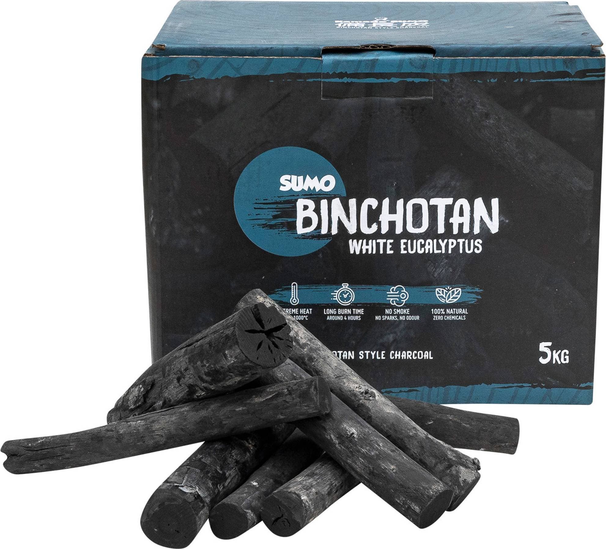 Kamado Sumo Grillkol Binchotan White Eucalyptus 5Kg