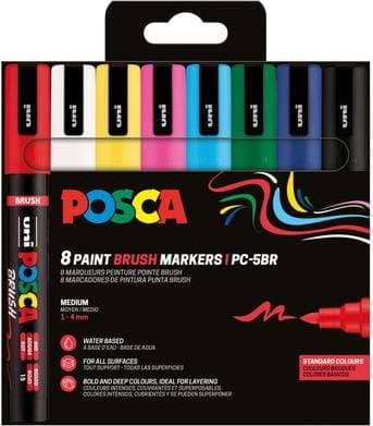 Posca Brush PC-5BR Basic 8-Pack Pennor