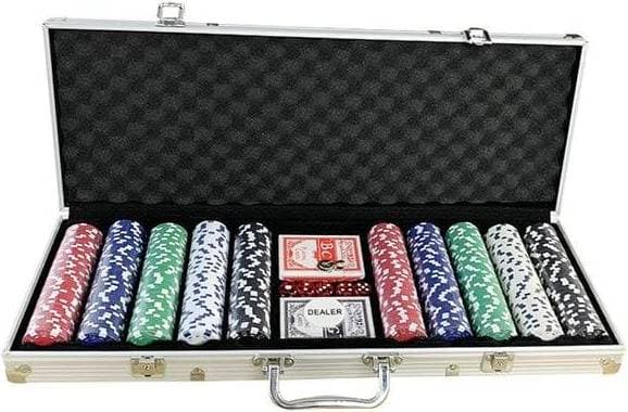 Pokerset Med 500 Marker Och Aluminiumväska