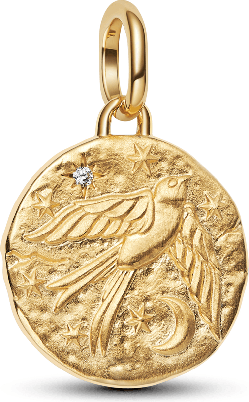 Pandora Medaljong Svala Berlock Guld