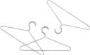 Hay Colour Hanger Set of 3 Mirror Silver Galge