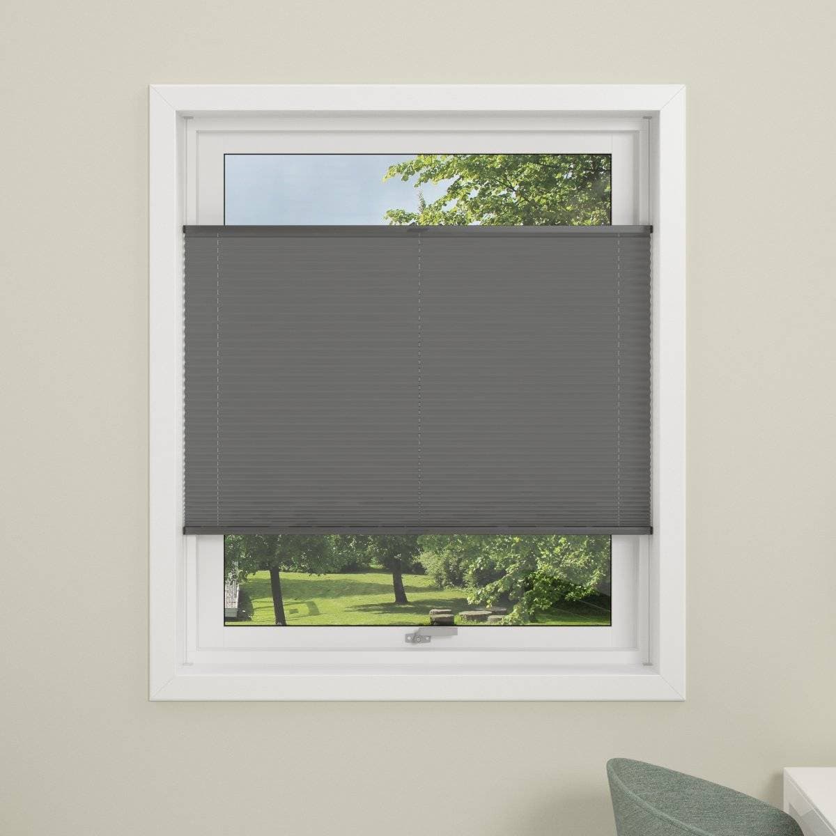 Debel Plisségardin Flex Grå 100x130 cm 100x130cm