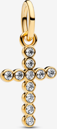 Pandora Glittrande Kors Hängberlock Guld
