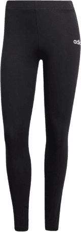 adidas Essentials Linear Cotton Leggings - Black/White