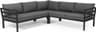 Brafab Weldon Loungeset, Bord inkl. 3 Soffor