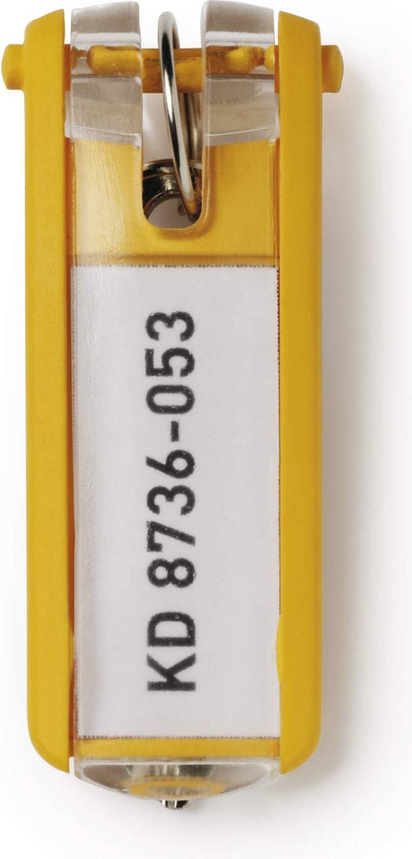 Durable Nyckelbricka Key Clip 6 st Gul