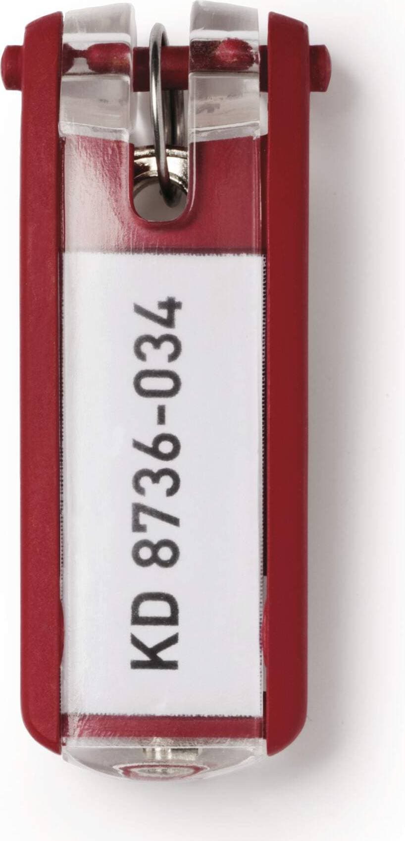 Durable Key Clip Röd 6st