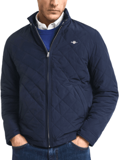 Gant The Quilted Windcheater Evening Blue
