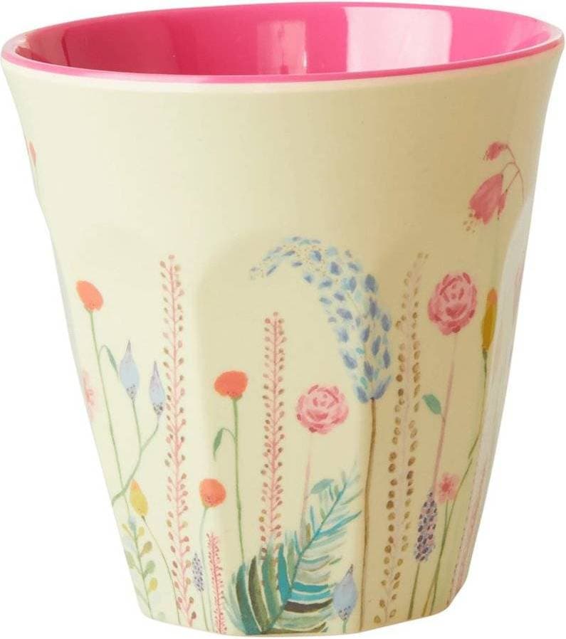 Rice Medium Coral Jungle Animals Mugg 25cl
