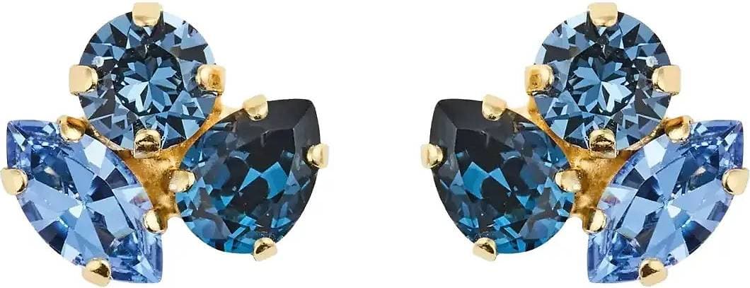 Caroline Svedbom Ana Earrings Gold - Blå