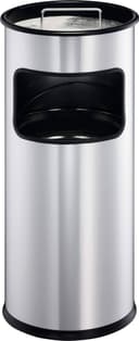 Durable Waste Basket Metal with Ashtray Round