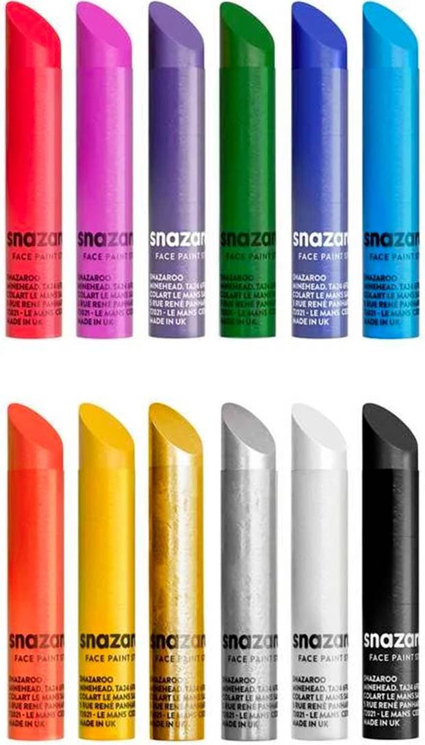 Snazaroo Ansiktskritor 12 pcs 791103
