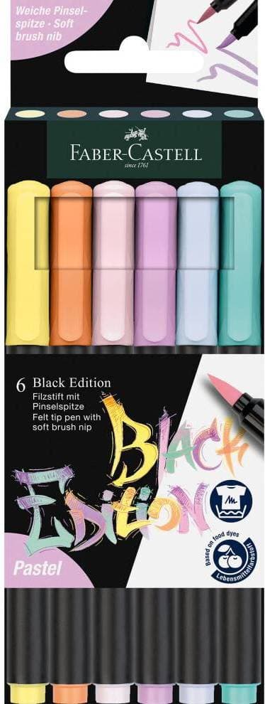 Faber-Castell Black Edition Tuschpenna Set 6-pack
