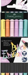Faber-Castell Black Edition Tuschpenna Set 6-pack