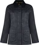 Barbour Oljerock Wax Jacket Water Repellent Dam - Navy