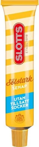 Slotts Senap tub Sötstark Utan tillsatt 220g