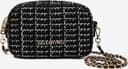 Valentino Tweed Crossbody Bag Black