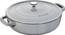 Staub Gryta 24 cm Grafitgrå Gjutjärn med lock 24 cm