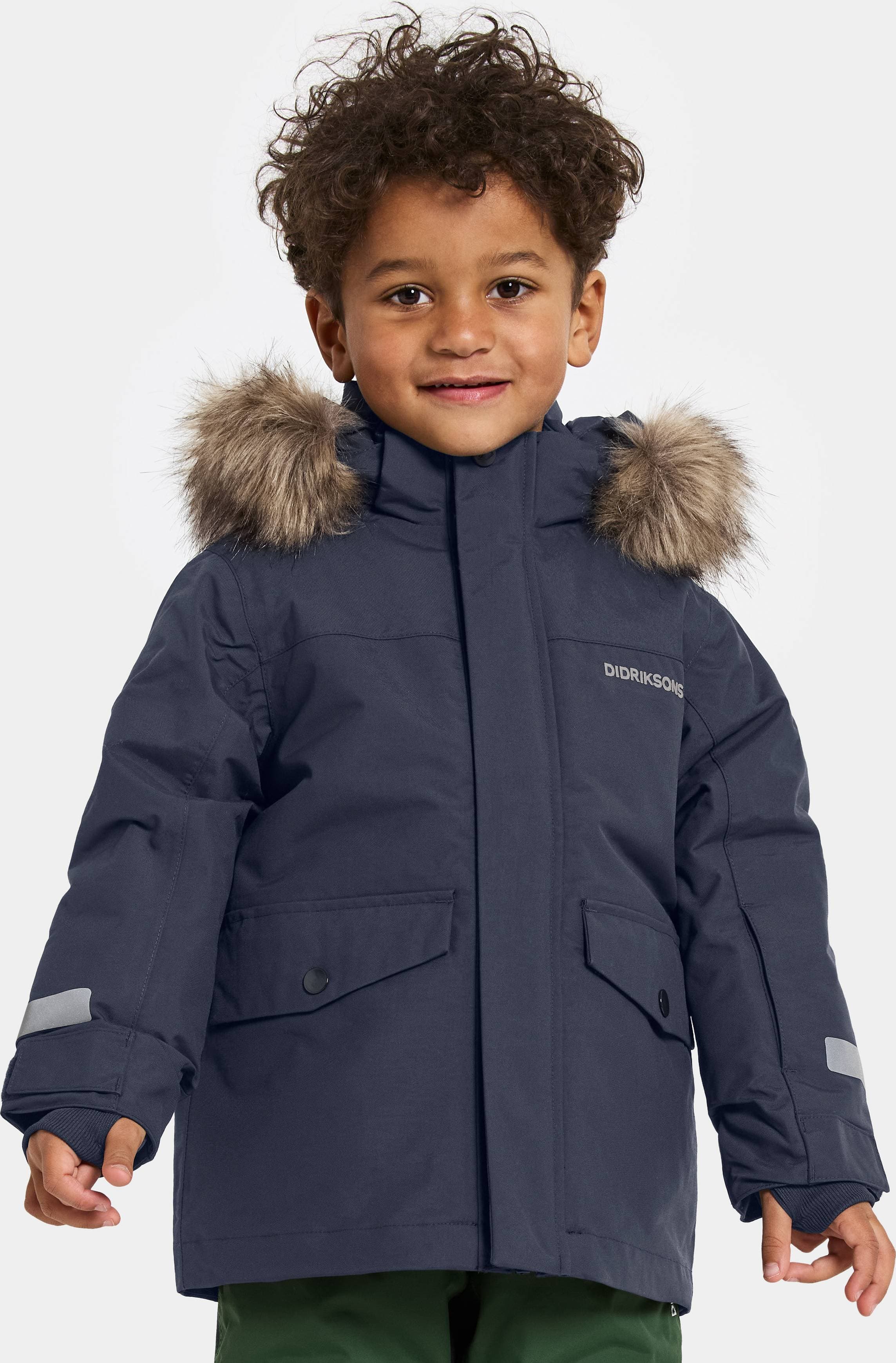 Didriksons Bjärven Vinterjacka Navy 130