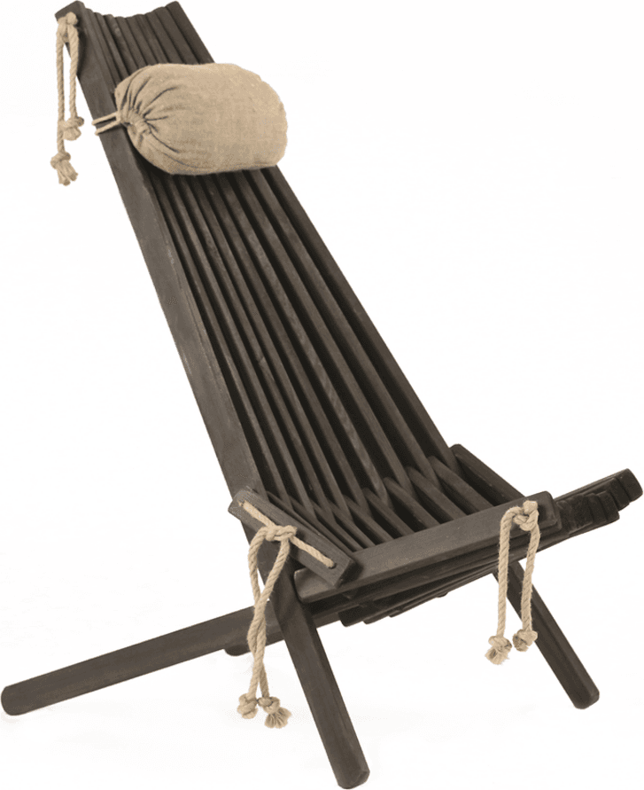 Ecofurn Ecochair Furu Svart Oljad Stol