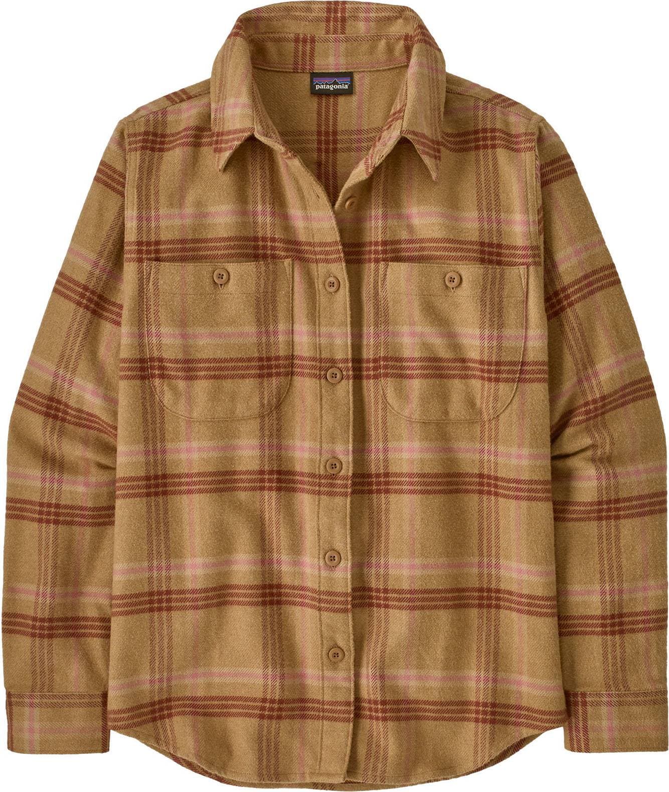 Patagonia W's Fjord Flannel Shirt Old Spruce - Brun
