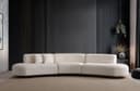 Hanah Home Hörnsoffa - Beige 4-sits Soffa 4-sits