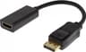 Deltaco DisplayPort - HDMI Adapter M-F 0.2m