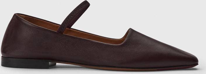 ATP Atelier Petina Walnut Nappa Mary Jane Flats - Brun