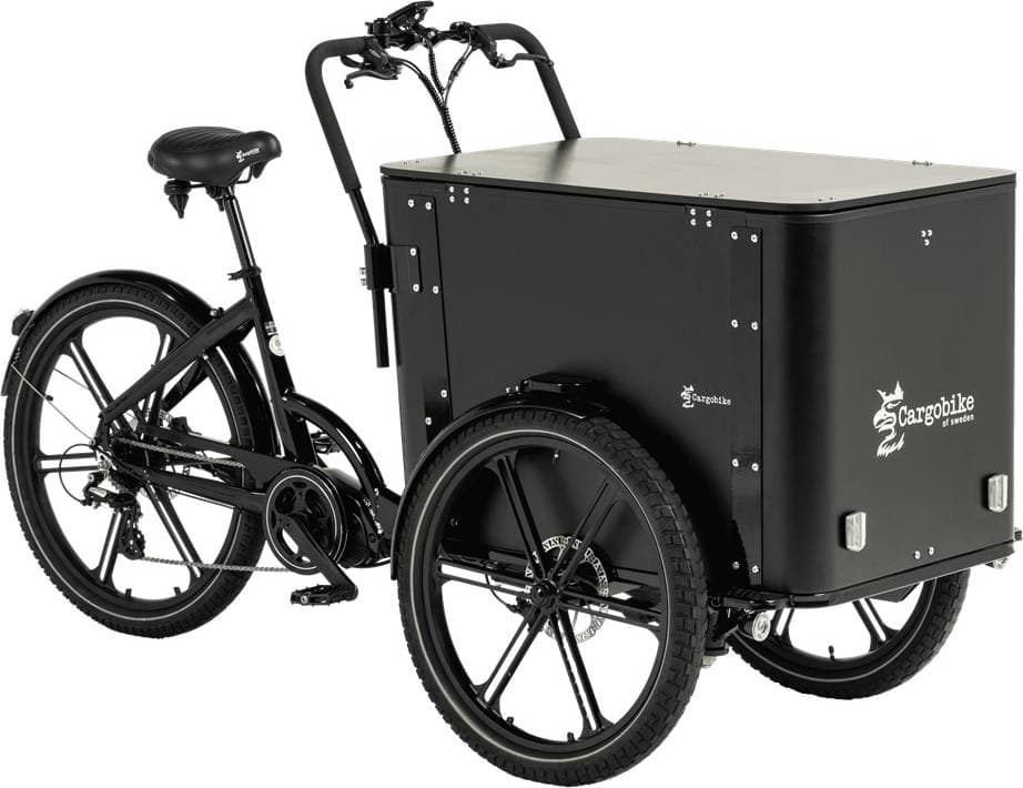 Cargobike Lådcykel DeLight Box Black Svart